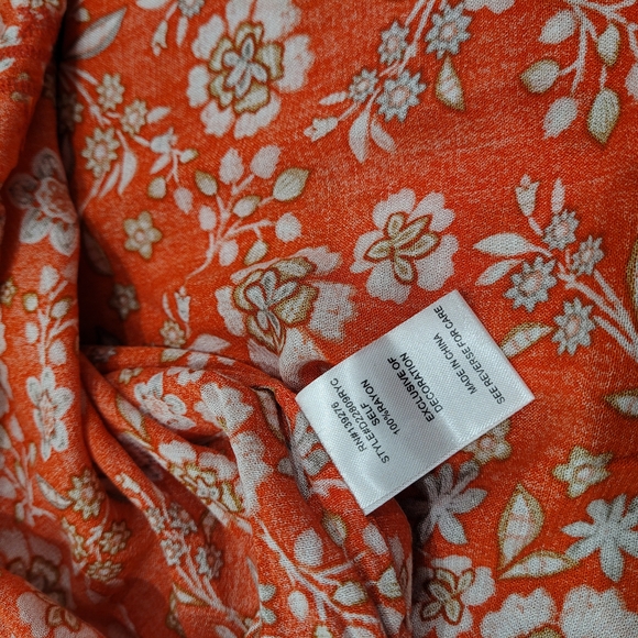 NWT Daniel Rainn Floral Blouse - Picture 6 of 6